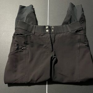 Ariat Pro Series Prelude Riding Pants Women 28R Black Knee Grip Breeches